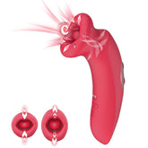 Vibrador de punto G con succión, 10 modos de vibración y 10 modos de besos